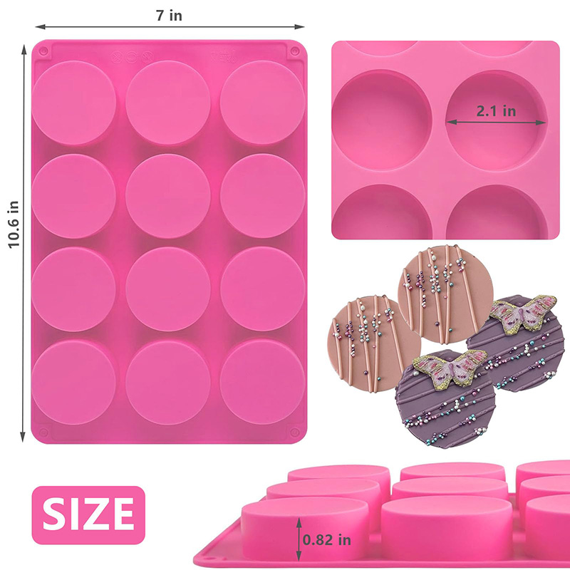Round Silicone Molds 12-Cavity - огляд і ціна Eco Soap
