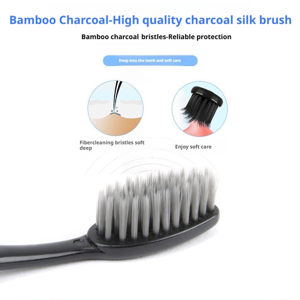 10Pcs Family Pack Bamboo Charc - огляд і ціна Bamboo Toothbrush