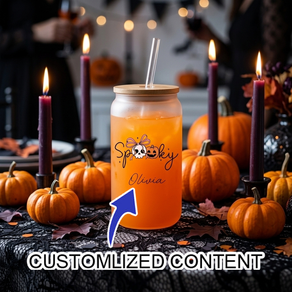 Custom Name Spooky Halloween G - огляд і ціна Reusable Straw
