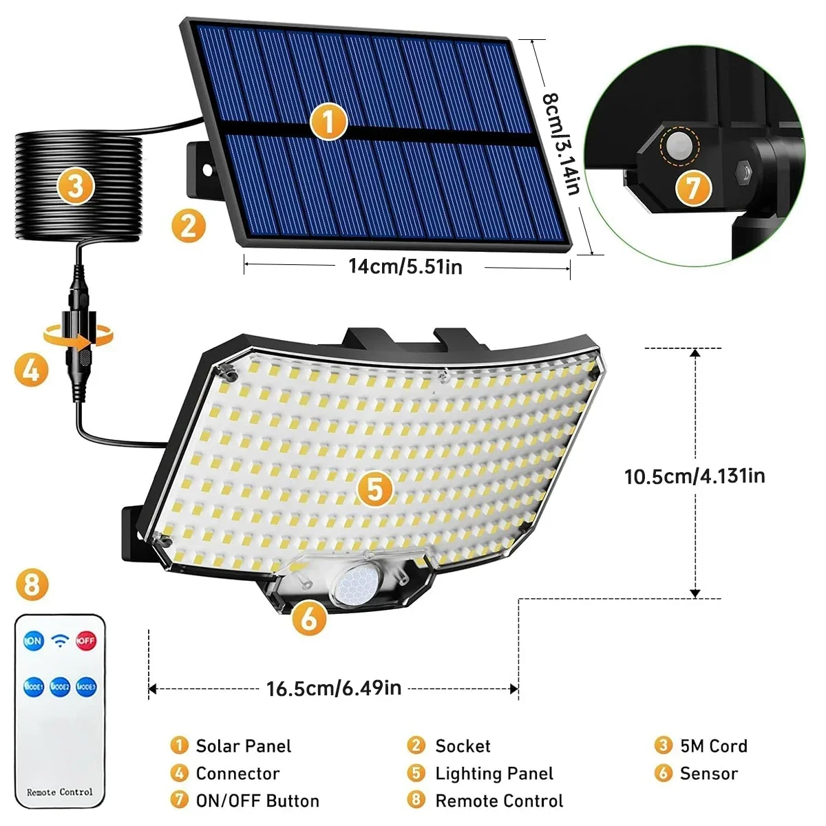 234LED Solar Outdoor Lights Mo - огляд і ціна Solar Garden Light