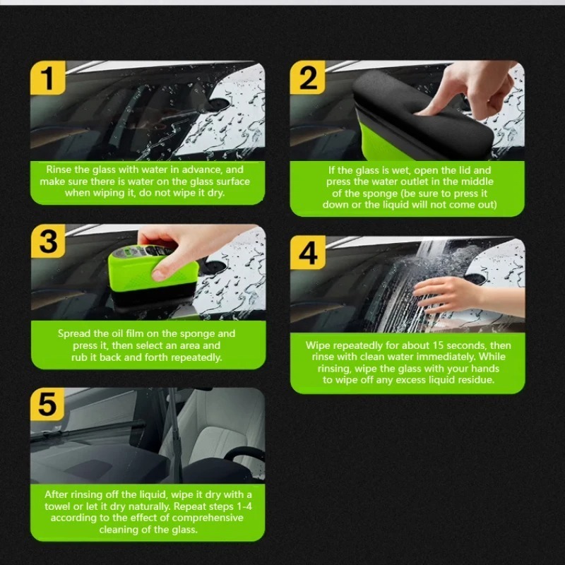 Non Toxic Car Glass Oil Film R - огляд і ціна Eco Sponge