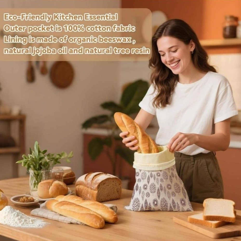 Reusable Beeswax Bread Bags Be - огляд і ціна Reusable Bag