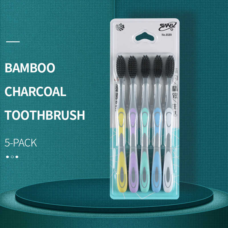 5/10pcs manual toothbrush with - огляд і ціна Bamboo Toothbrush