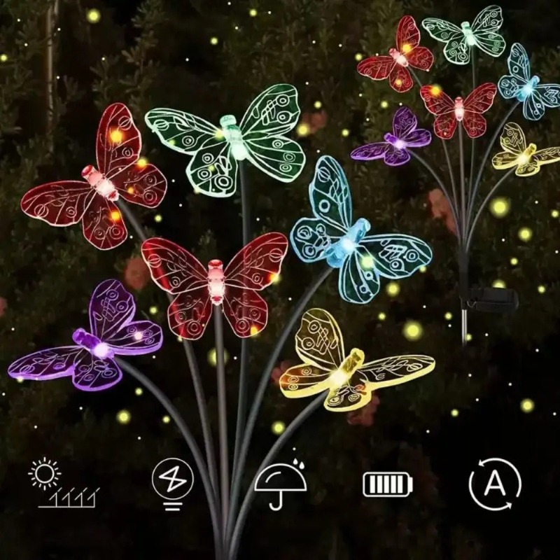 Solar Powered Butterfly Lights - огляд і ціна Solar Garden Light