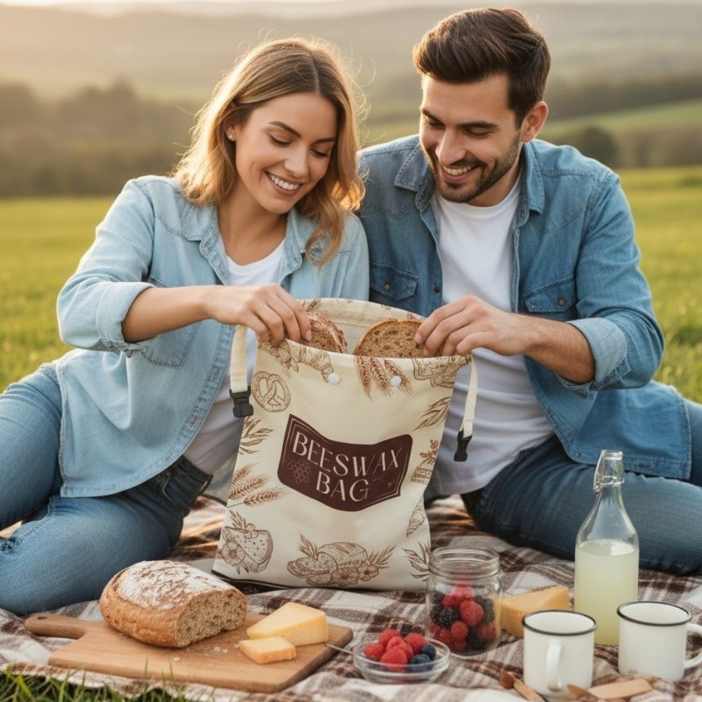 Reusable Beeswax Bread Bags Be - огляд і ціна Reusable Bag