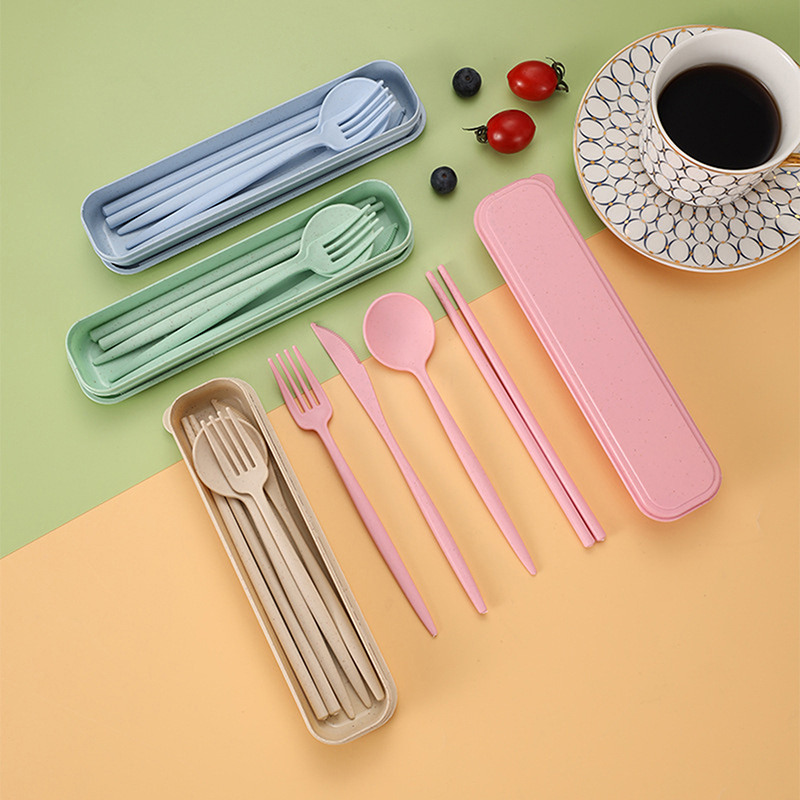 4Pcs/Set Portable Utensils Wit - огляд і ціна Reusable Straw