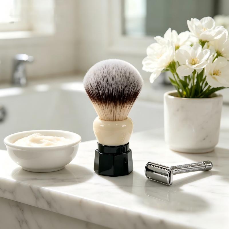 YAQI Shave Brush for Men White - огляд і ціна Safety Razor Handle