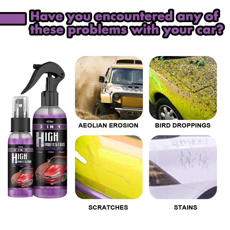 3 IN 1 Car Ceramic Coating Spr - огляд і ціна Beeswax Wrap