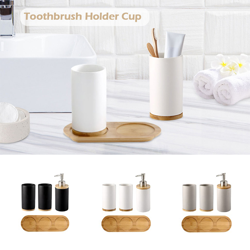 Ceramic Bathroom Set Fine Cera - огляд і ціна Bamboo Toothbrush