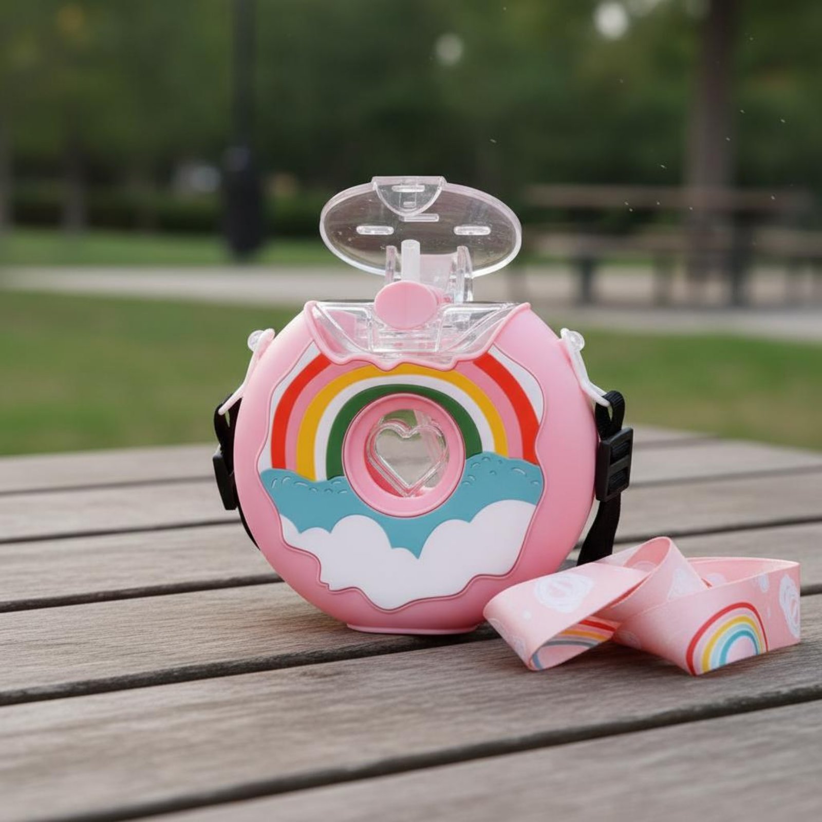 Donut Water Bottle Leak-Resist - огляд і ціна Reusable Straw