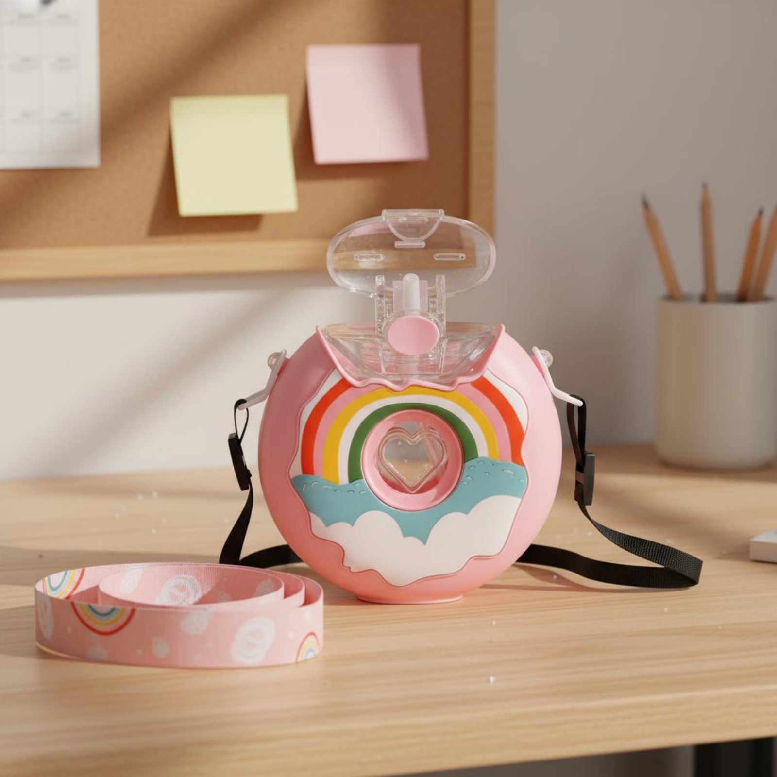 Donut Water Bottle Leak-Resist - огляд і ціна Reusable Straw