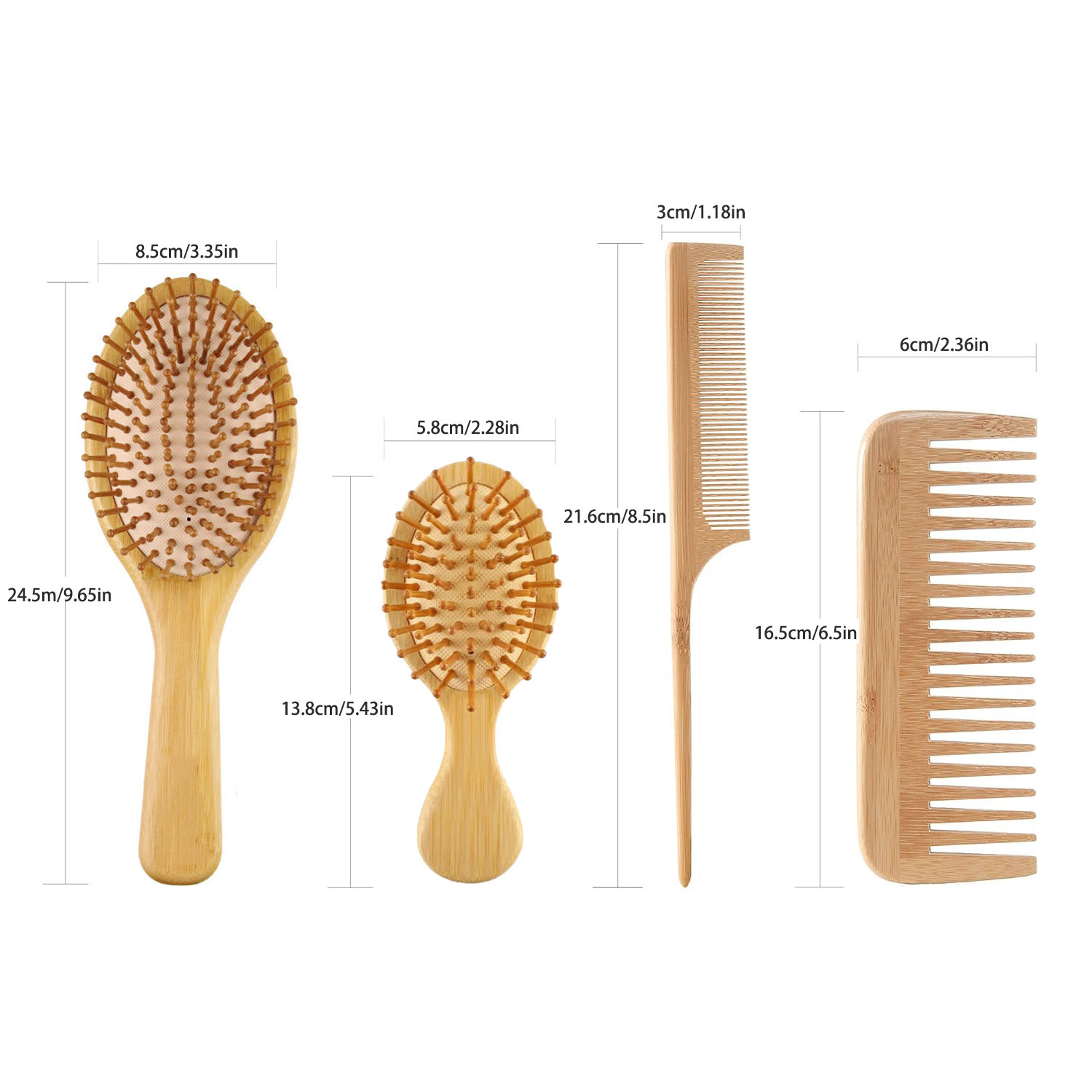 Bamboo Hair Brush Comb Set for - огляд і ціна Bamboo Toothbrush